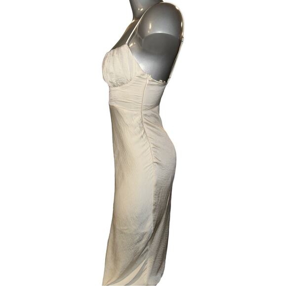 Petal & Pup Cream Midi Slip Dress - Picture 2 of 9